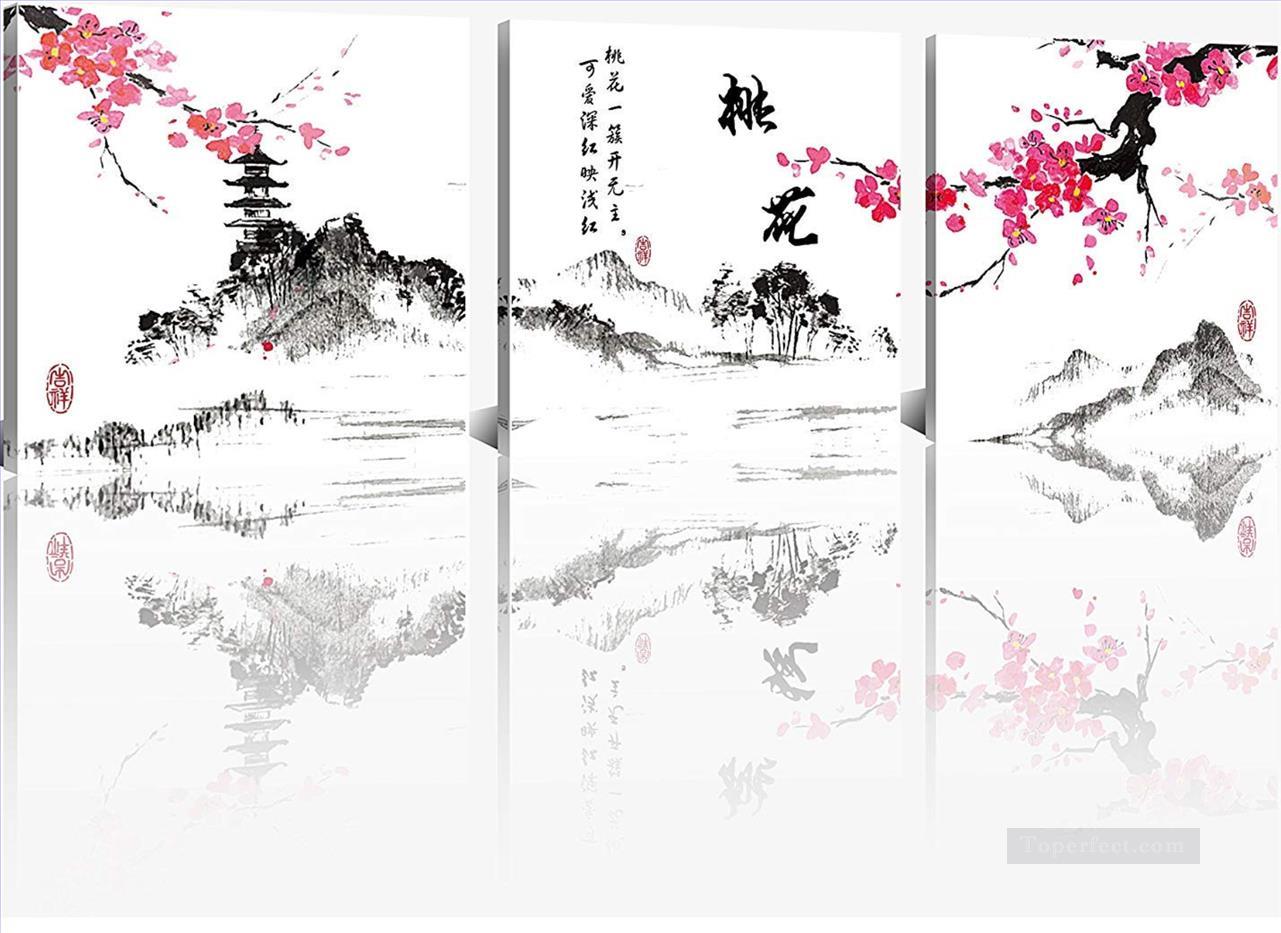 plum blossom in ink style from China Oil Paintings